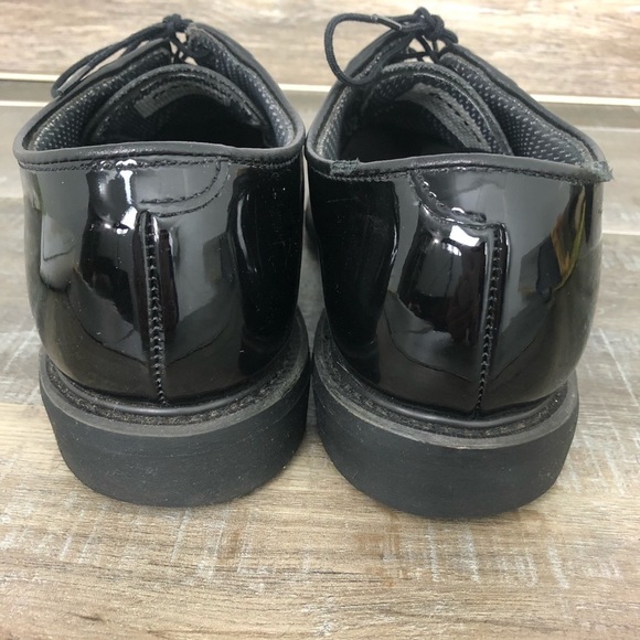 BATES Vibram Mens Black Patent Leather Shoe Size 9.5 - Picture 6 of 10